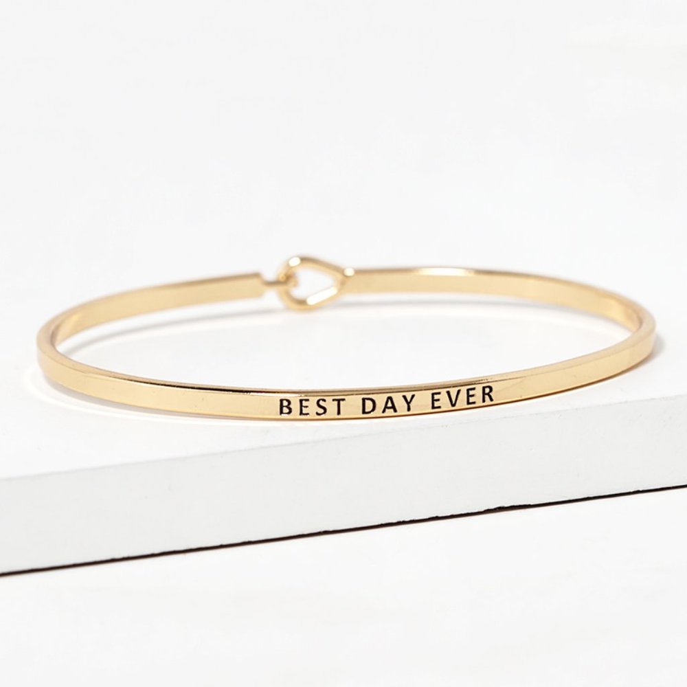 Engraved Inspirational Message Bracelets